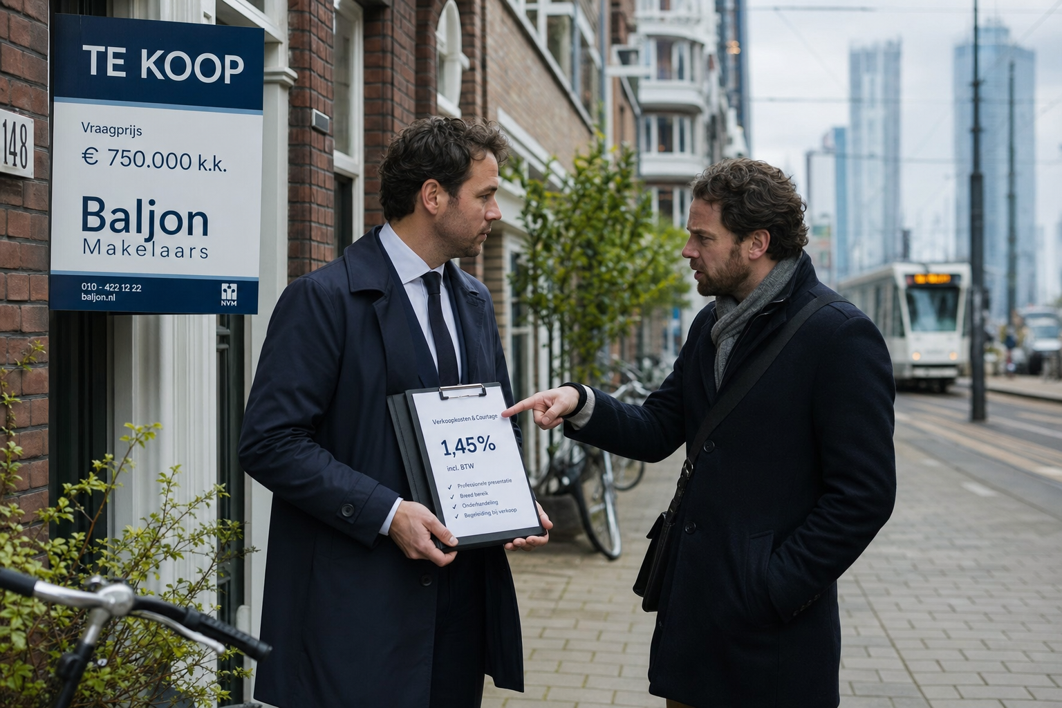 Onderhandelen makelaar courtage
